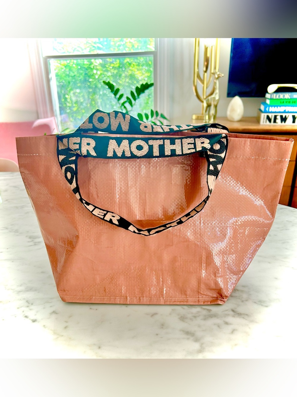 MOTHER Mini Shopping Bag Rose Pink Tote Rare